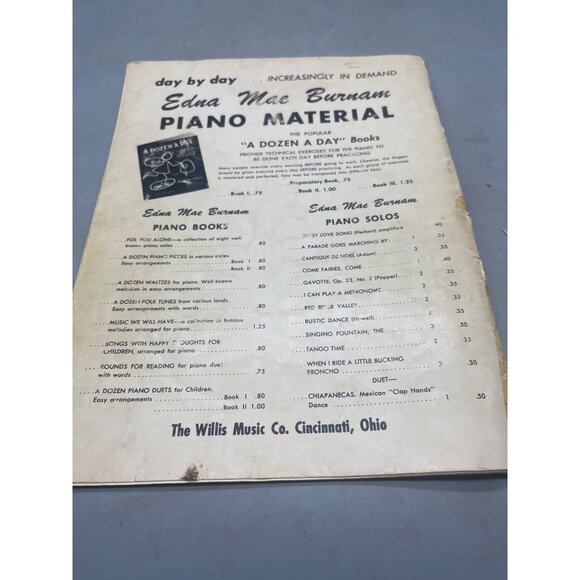 A dozen a day book Edna Mae Burnam Willis music company 28 PG READ - Picture 6 of 8